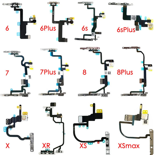 Power Flex Cable With Bracket Flash LED & Microphone For iPhone 6 6P 6s 6sp 7 7p 8 8 Plus X XS XR XS max mobile phone parts