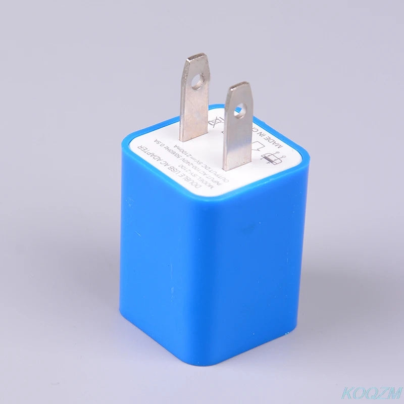 5V 1A Dual 2 Port USB AC Wall Home Charger Power Adapter US Plug FOR Phone Universal Travel