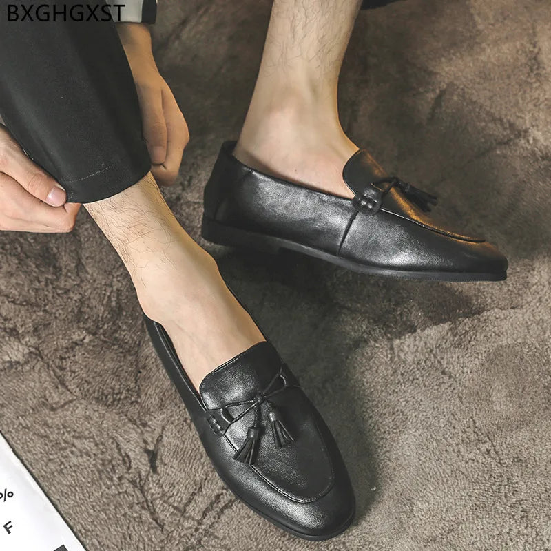 Fashion Business Shoes Men Penny Loafers Men Shoes High Quality Official Shoes for Men 2024 Tassel Chaussure De Homme Zapatos