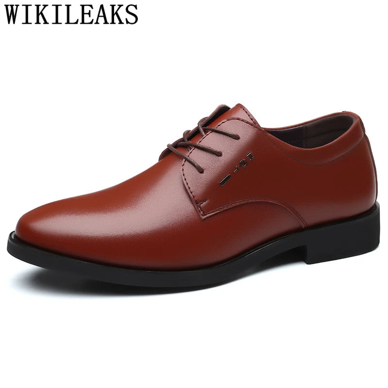 Official Shoes for Men Formal Italian Dress Coiffeur Luxury Mens Shoes Genuine Leather Black Dress Brand Men Suit Shoes Ayakkabi