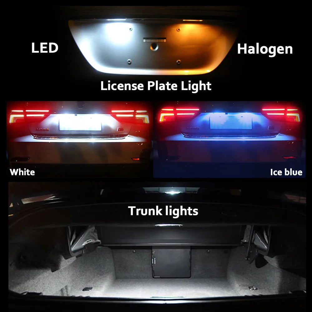 MDNG 8Pcs Canbus Interior LED Light Kit For Mazda 3 Sedan 2014 2015 2016 2017 2018 Map Reading Dome Trunk Lamp Car Led Bulbs