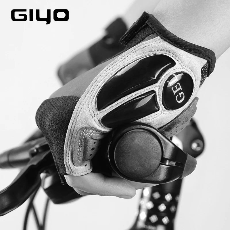 Giyo Breathable Lycra Fabric Unisex Cycling Gloves Road Bike Riding MTB DH Racing Outdoor Mittens Bicycle Half Finger Glove