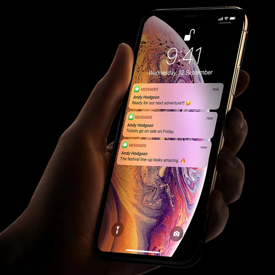 Apple iPhone XS Max Mobile Phone 6.5inch A12 Bionic 4GB RAM 64GB/256GB ROM Hexa Core 12MP NFC 4G LTE Original iOS Cellphone