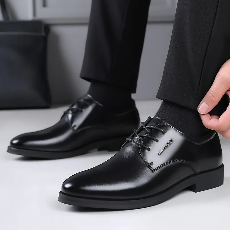 Official Shoes for Men Formal Italian Dress Coiffeur Luxury Mens Shoes Genuine Leather Black Dress Brand Men Suit Shoes Ayakkabi