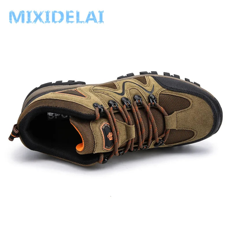 MIXIDELAI 2024 New Brand Spring Fashion Outdoors Sneakers Breathable Men's Shoes Mens Combat Desert Casual Shoes Plus Size 36-47