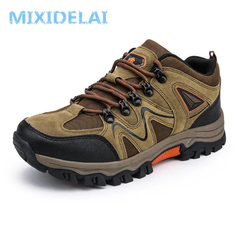 MIXIDELAI 2024 New Brand Spring Fashion Outdoors Sneakers Breathable Men's Shoes Mens Combat Desert Casual Shoes Plus Size 36-47