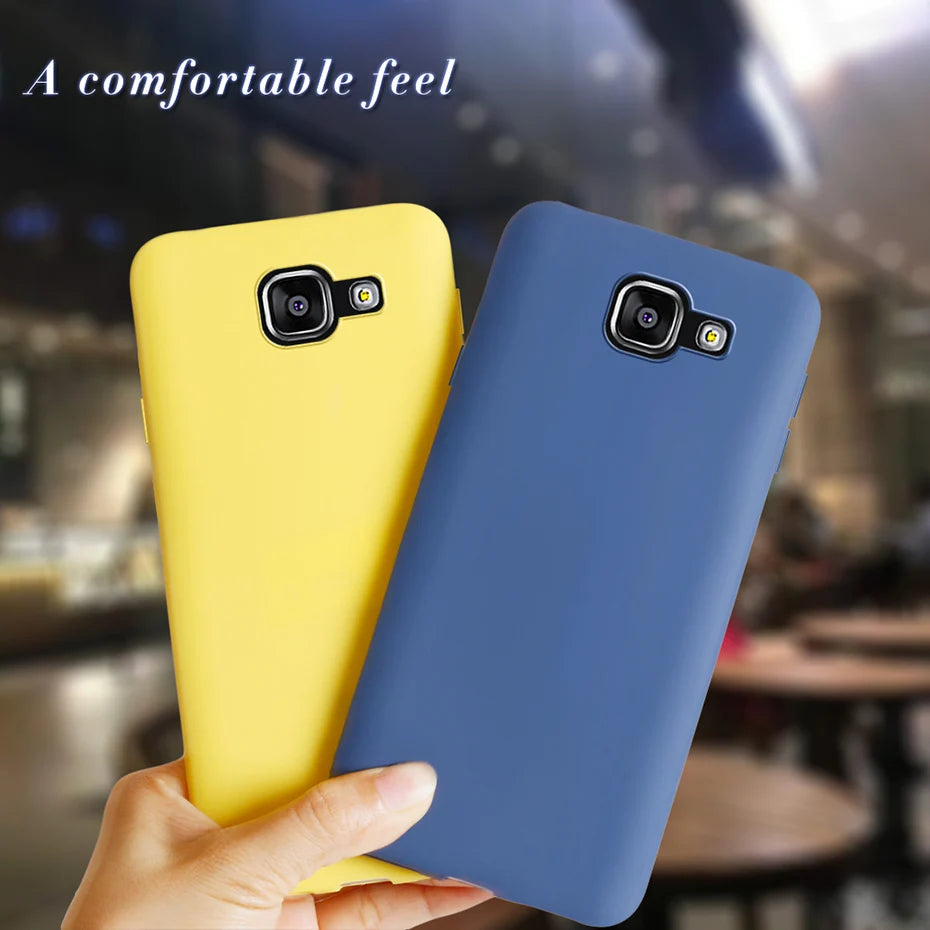 For Samsung A5 2016 2017 Case Soft Colored Silicone Phone Case for Samsung Galaxy A 5 A5 2016 2017 A510F A520F Cover Fundas Case