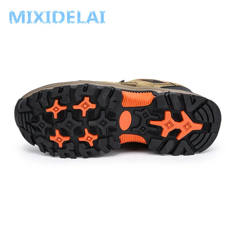 MIXIDELAI 2024 New Brand Spring Fashion Outdoors Sneakers Breathable Men's Shoes Mens Combat Desert Casual Shoes Plus Size 36-47