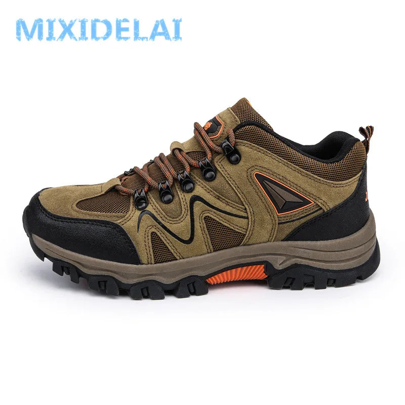 MIXIDELAI 2024 New Brand Spring Fashion Outdoors Sneakers Breathable Men's Shoes Mens Combat Desert Casual Shoes Plus Size 36-47