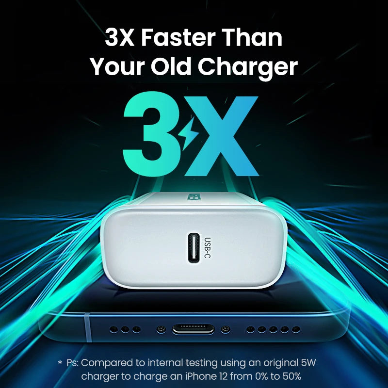 UGREEN Quick Charge 4.0 3.0 QC PD Charger 20W QC4.0 QC3.0 USB Type C Fast Charger for iPhone 15 14 13 12 Xiaomi Phone PD Charger