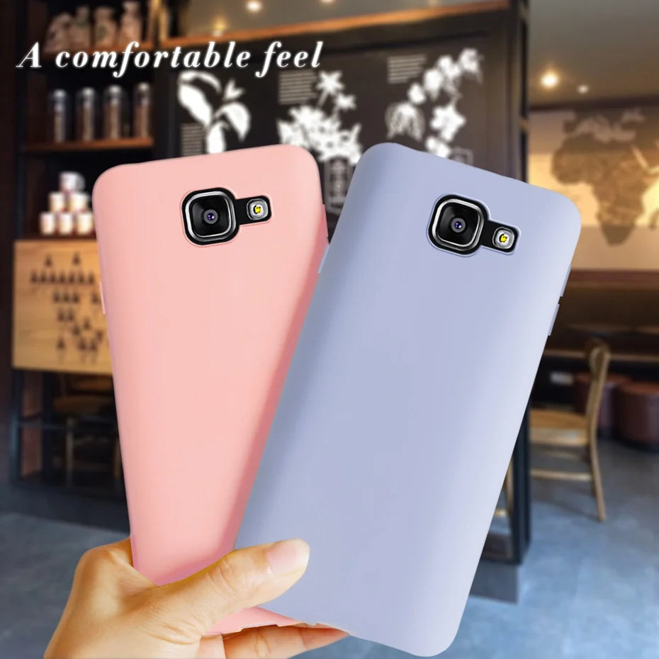 For Samsung A5 2016 2017 Case Soft Colored Silicone Phone Case for Samsung Galaxy A 5 A5 2016 2017 A510F A520F Cover Fundas Case