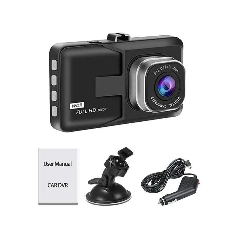 24H Dash Cam Black Box in Car DVR Camera Video Recorder Rear View Dual Lens HD Cycle Recording Video Mirror Recorder Black Box 2