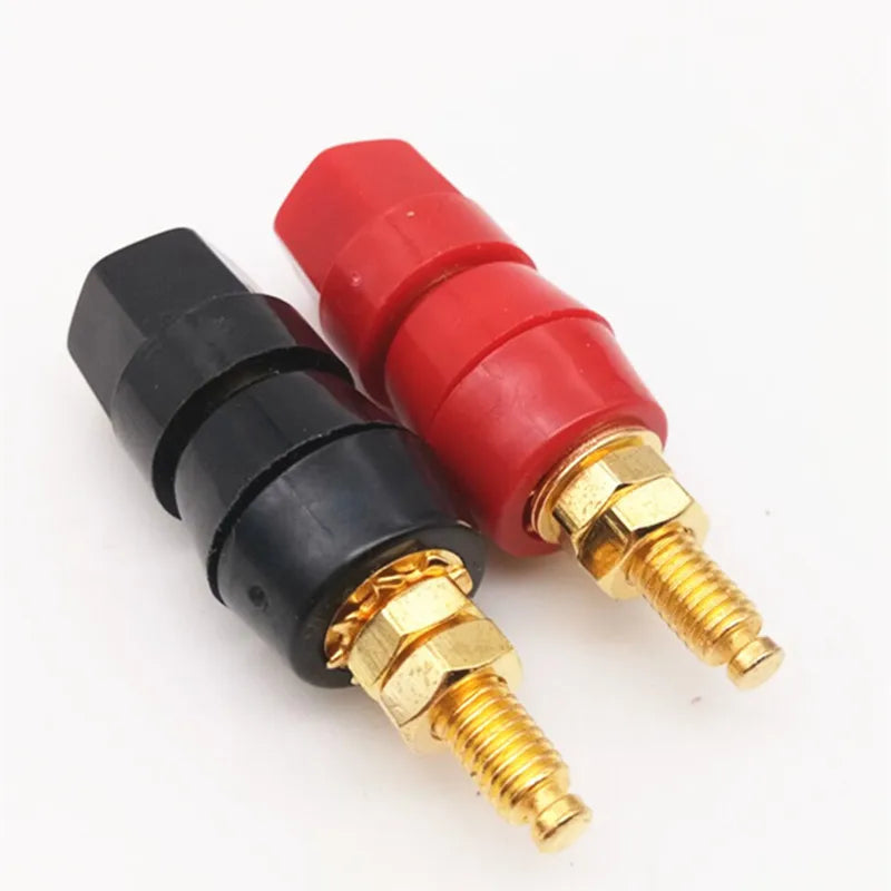 2Pcs Electrical Amplifier Speaker Terminal Banana Plug Jack Equipment Supplies Insulated Binding Post Audio