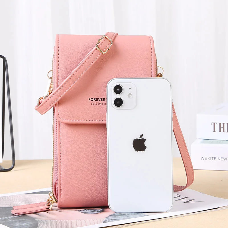 Buylor Touch Screen Cell Phone Bags of Women Soft Leather Wallets Women's Bag 2022 Handbags Female Crossbody Strap Shoulder Bag