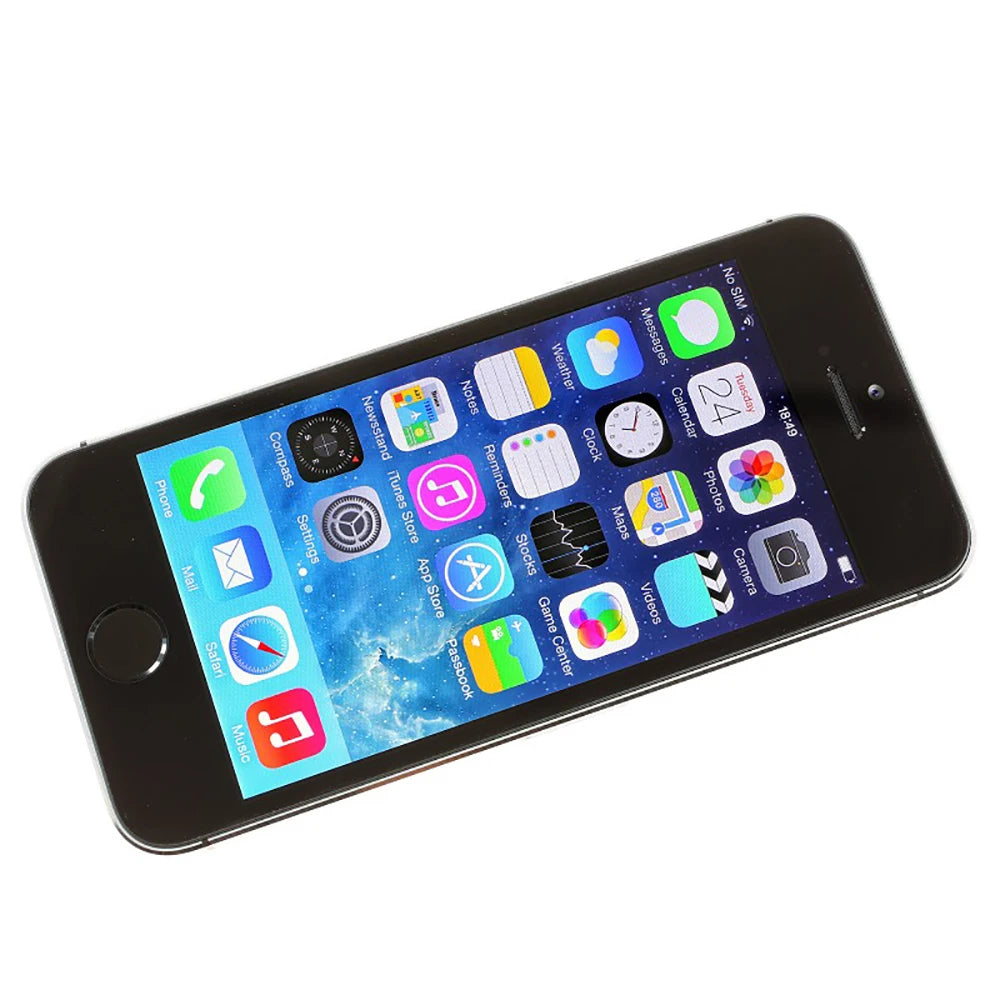 Original Unlocked Apple iPhone 5s 16GB / 32GB ROM 8MP camera 1136x640 pixel WIFI GPS Bluetooth 5S Cell phone