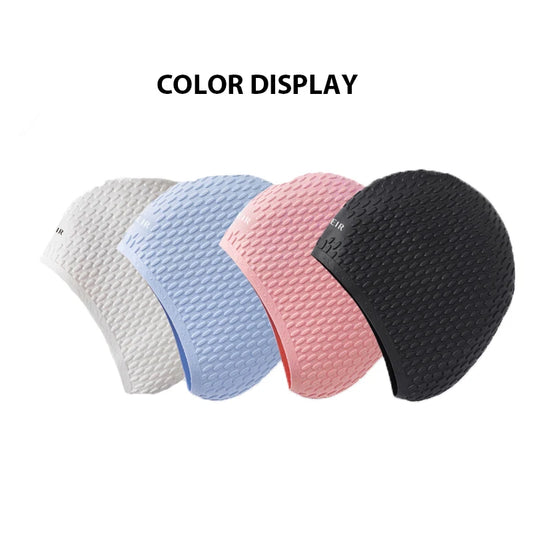 Silicone Swimming Cap Fashion Swimming Pool Cap Waterproof Ear Protection Professional Water Sports Swim Hat