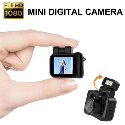 New Monoreflexes Style Mini Camera CMOS With Flash Lamp And Battery Dock Portable Video Recorder DV 1080P With LCD Screen