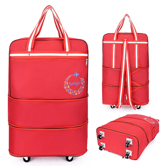 Air Checked Bag Luggage Travel Universal Wheel Foldable  Moving Storage  Oxford Waterproof  Packing Cubes