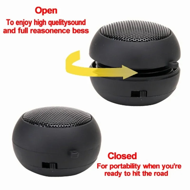 Wired Portable MP3 Music Speaker Mini Small Burger Speaker, 3.5MM Audio Jack Phone/Laptop Player