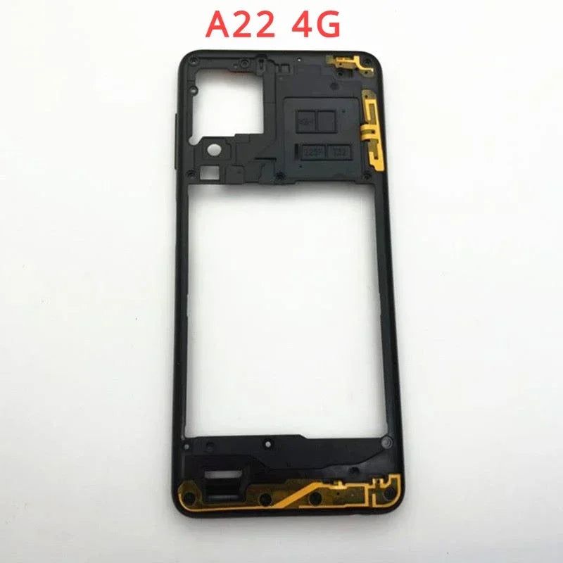 Middle Frame Cover +Battery Back Cover For Samsung Galaxy A22 4g 5g A225 A226 Phone Housing Case Rear Door Lid Replacement Parts