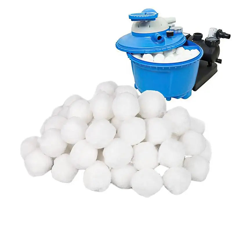 1 Pack 200-1300g Pool Filter Balls Cleaning Balls Water Purification Filter For Swimming Pool Hot Tub Cleaning Equipment