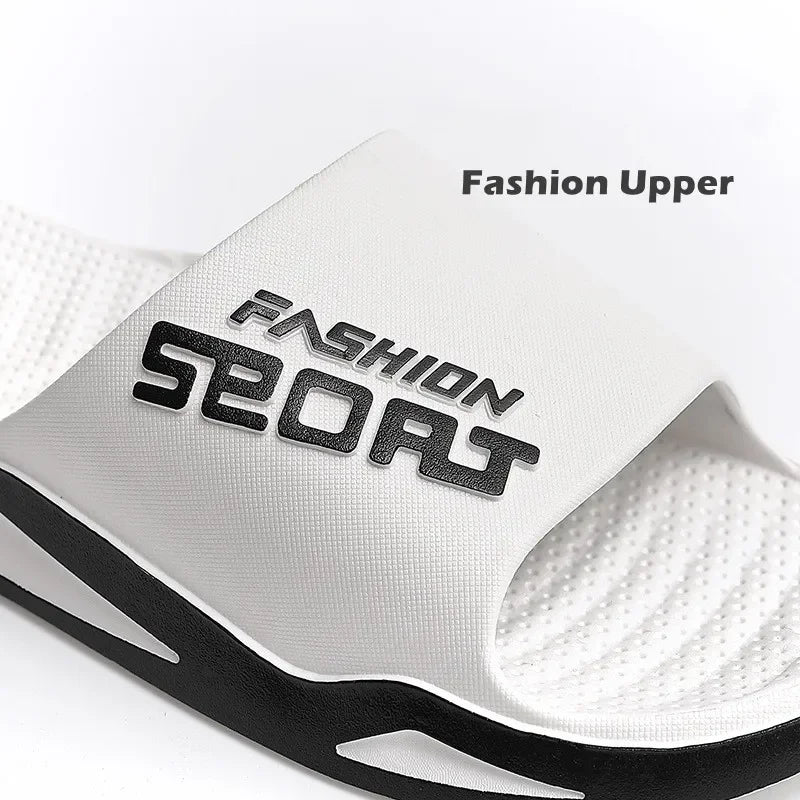 Big Size 36-51 Men Outside Slippers Summer Beach Sandals Thick Sole Non-slip Slides Fashion Slides Indoor Casual Bathroom Shoes