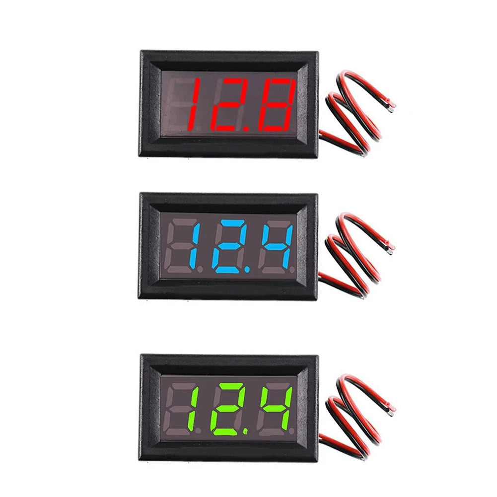 0.56 Inch LED Digital Voltmeter Voltage Table DC 5-120V DSN-DVM-568HV LED Display Panel 100KΩ Electrical Equipment Supplies