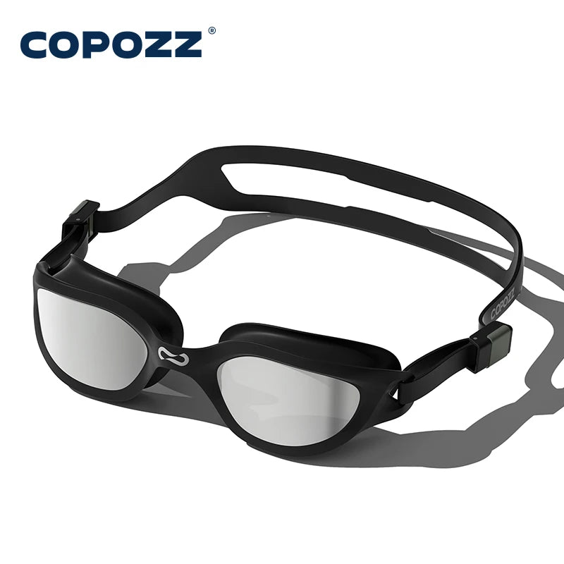 Copozz Swimming Goggles Waterproof VISTEX Anti Fog Mirrored Adjustable Silicone Swim Glasses Professional Swim Equipment Eyewear