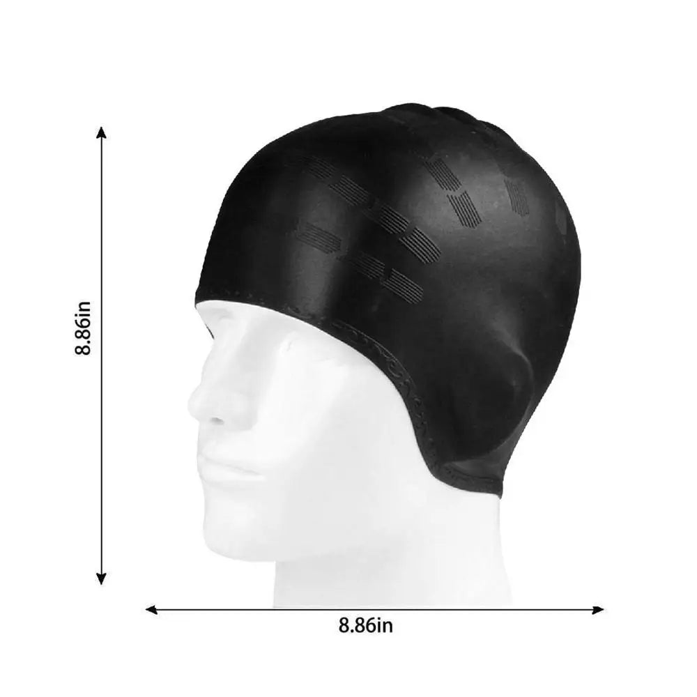 Swimming Caps Men Women Long Hair  Ear Protect Large Natacion Badmuts Silicone Diving Hat Waterproof Swim Pool Cap