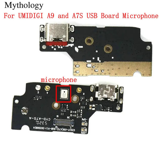 For UMIDIGI A7S USB Board Microphone Umidigi A9 Charger Circuits Charging Dock Connector 6.53" Mobile Phone Repair Parts