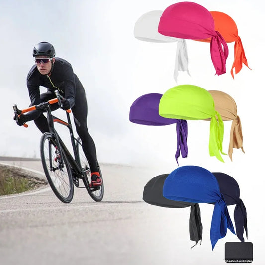 Quick Dry Cycling Cap Head Scarf Breathable Summer Running Riding Bandana Headscarf Ciclismo Pirate Caps Headband Men Head Scarf