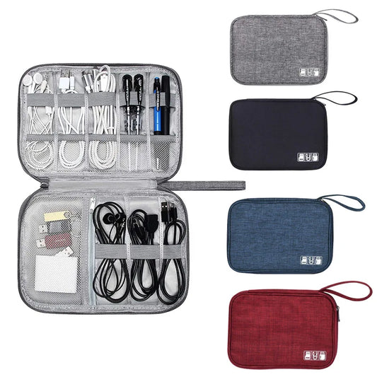 Digital Storage Bag USB Data Cable Organizer Portable Waterproof For Electronic Devices Earphone Line Charger Plug Travel