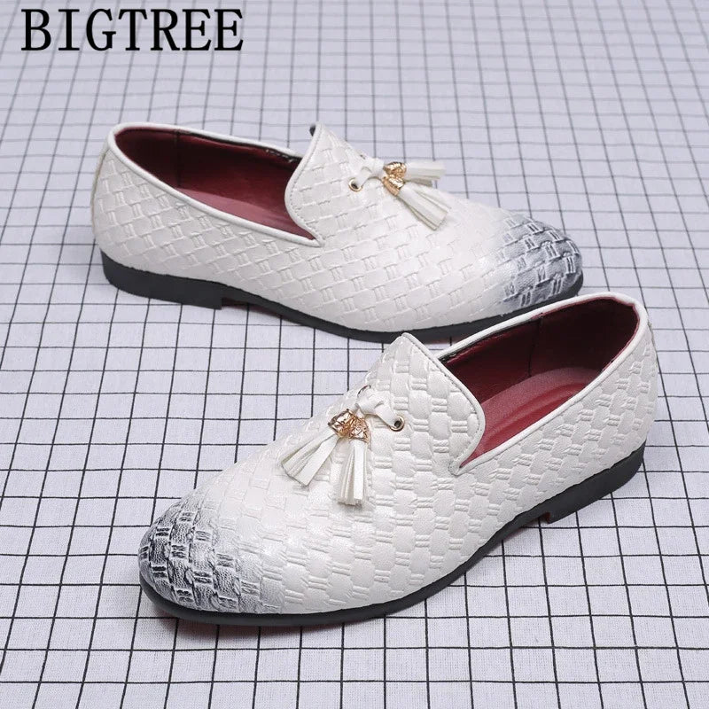 Coiffeur Elegant Shoes Men Formal Loafers Men Wedding Shoes Brand Official Shoes Men Italian Sepatu Slip On Pria Erkek Ayakkabı