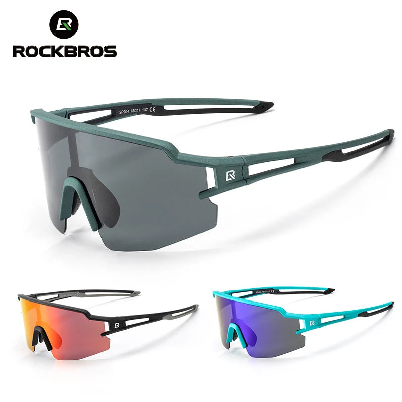 ROCKBROS Bicycle Glasses UV400 Cycling Glasses Bike Fishing Sunglasses Hiking Riding Polarized/Photochromic Eyewear Sport Goggle