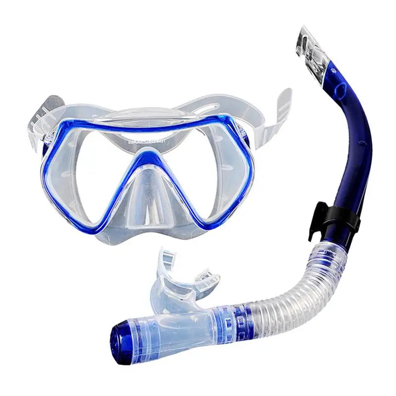 Scuba Diving Masks Snorkeling Set Adult Anti-Fog Anti-Leak Dry Snorkel Set Goggles Glasses Swimming Pool Equipment 3 Colors