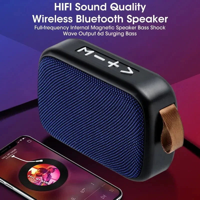 Fabric Mini Speaker Bluetooth Wireless Connection Portable Outdoor Sports Audio Stereo Support Tf Card Mobile Phone Universal