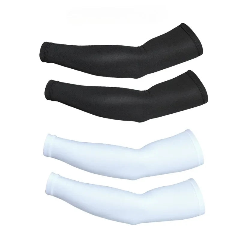 Sports Arm Compression Sleeves Basketball Cycling Arm Warmer Summer Running UV Protection Volleyball Sunscreen driving sleeves