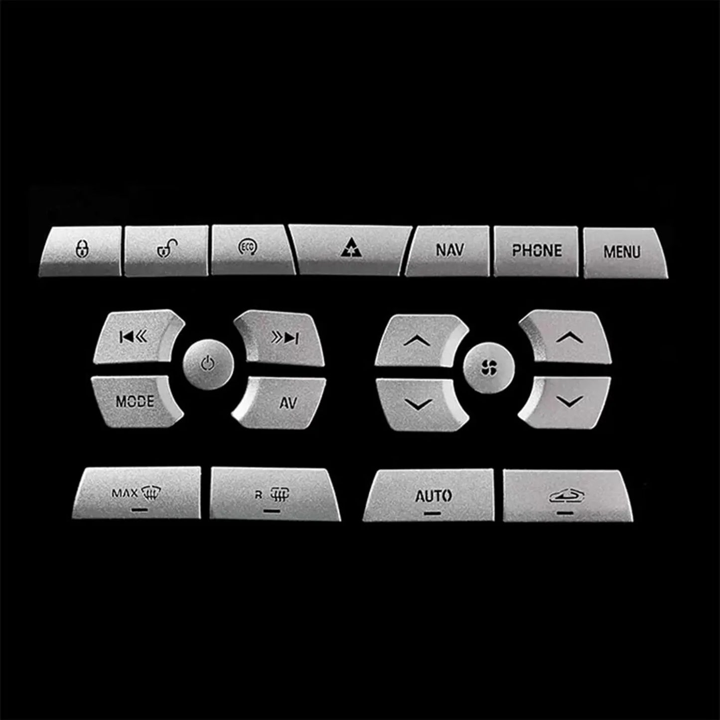 For Jaguar XF Sticker Gear Button Accessories For Car Interior Replacement Parts X250 Center Console Button Cover 2010 to 2015