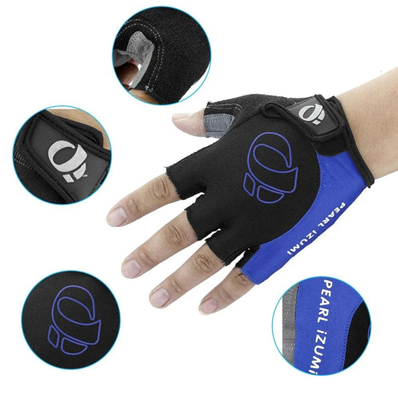 New Gel Half Finger Cycling Gloves Anti-Slip Anti-sweat Bicycle Motorcycle Gloves Anti Shock MTB Road Bike Sports Gloves 2023