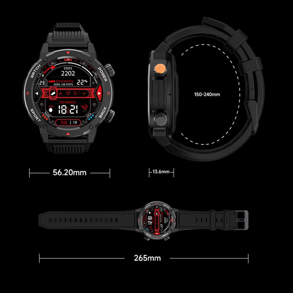 NEW ARRIVALS IMIKI D2 Smartwatch Super-retina AMOLED Display Long Battery Life Water Resistant 3ATM 24H Health Management