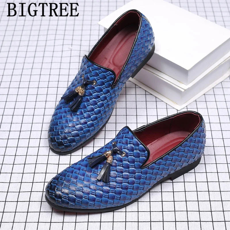 Coiffeur Elegant Shoes Men Formal Loafers Men Wedding Shoes Brand Official Shoes Men Italian Sepatu Slip On Pria Erkek Ayakkabı