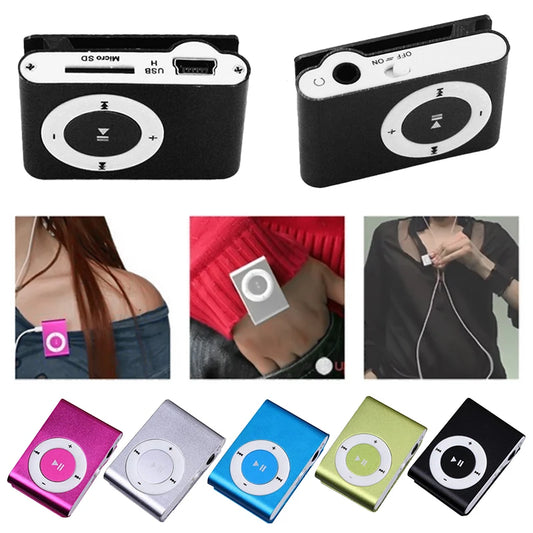 Mini MP3 Player, Portable Music Player With Clip, Digital Music Media Player MiniMP3 BackClip Player With Earphone And USB Cable