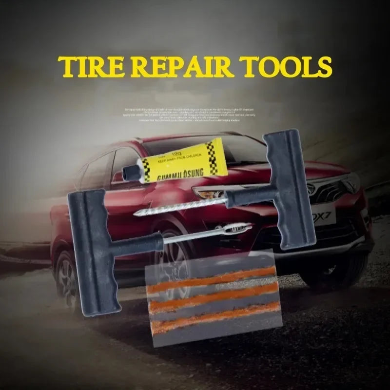 Car Tire Repair Kit, Bicycles, Trucks, Motorcycles, Set Tools, Tire Puncture,foreskin, Glue, Garage Tool Accessories