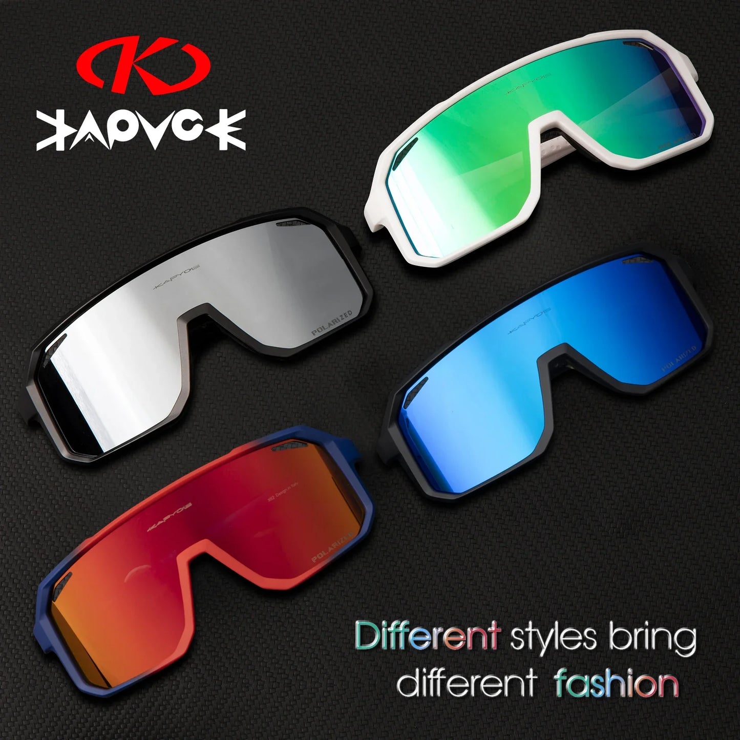 Kapvoe Cycling Glasses Men Cycling Sunglasses MTB UV400 Polarized Built-in Myopia Frame Bicycle Goggles Outdoor Sports Eyewear