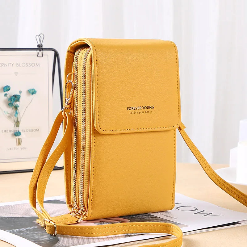 Buylor Touch Screen Cell Phone Bags of Women Soft Leather Wallets Women's Bag 2022 Handbags Female Crossbody Strap Shoulder Bag