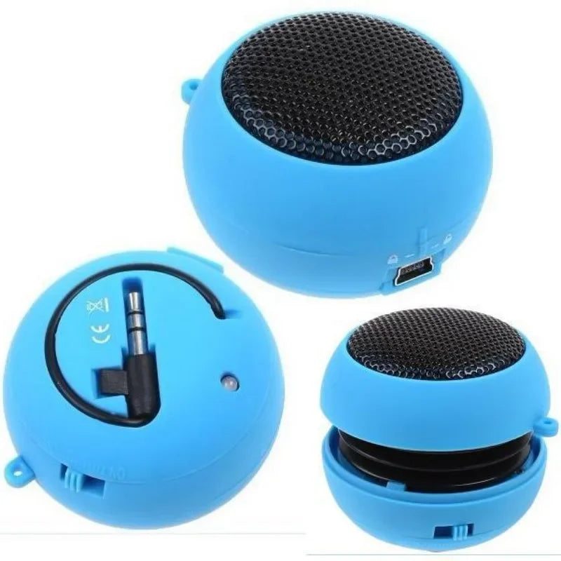 Wired Portable MP3 Music Speaker Mini Small Burger Speaker, 3.5MM Audio Jack Phone/Laptop Player