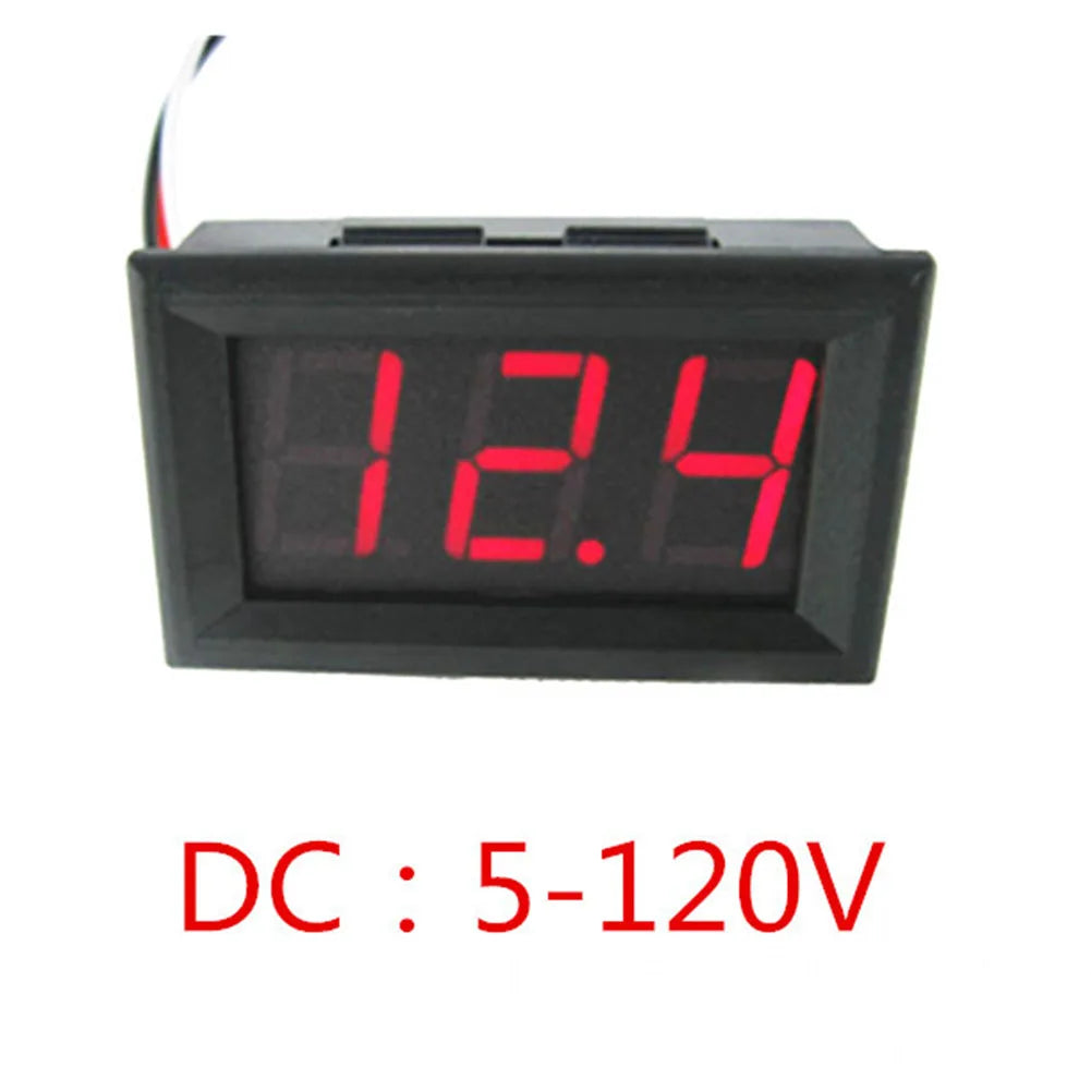 0.56 Inch LED Digital Voltmeter Voltage Table DC 5-120V DSN-DVM-568HV LED Display Panel 100KΩ Electrical Equipment Supplies