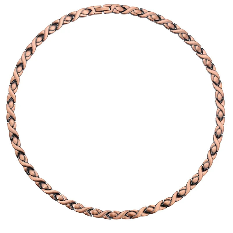 Pure Copper Magnetic Necklace Ultra Strength Magnetic Necklace for Women Men Necklace with Magnets Adjustable Size Drop Shipping