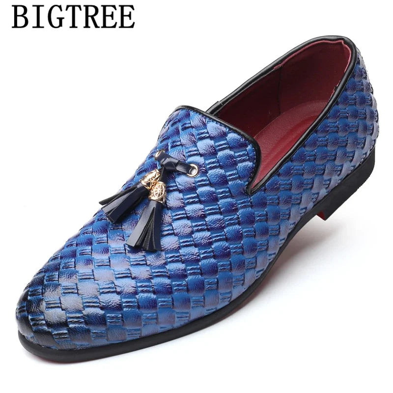 Coiffeur Elegant Shoes Men Formal Loafers Men Wedding Shoes Brand Official Shoes Men Italian Sepatu Slip On Pria Erkek Ayakkabı