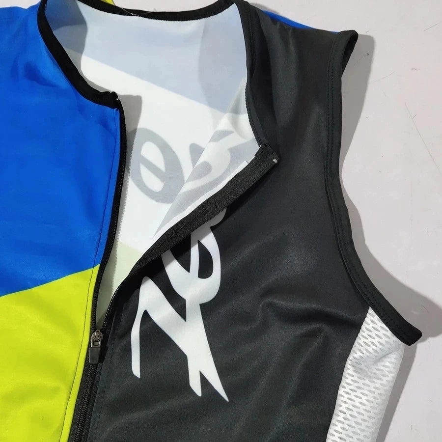 ZOOTEKOI Triathlon Ropa Ciclismo Sleeveless Men's Cycling Jersey Sportswear Outdoor Cycling Clothing 2020 Summer New Style